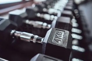 50kg rubber dumbbell